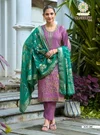 Sanskriti Vol 1 By Passion Tree Roman Shimmer Silk Kurti With Bottom Dupatta